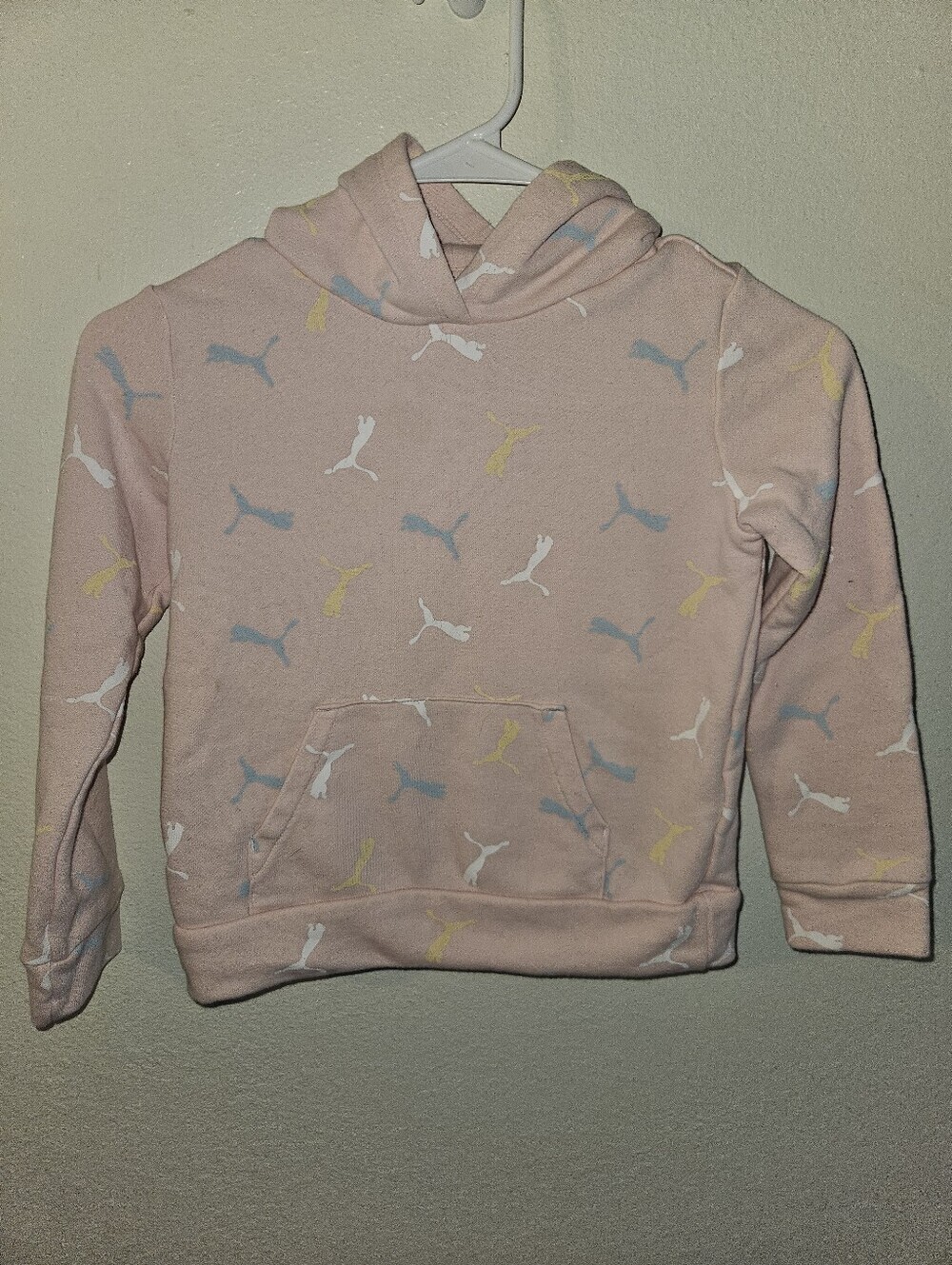 Puma Girls Pink Hoodie Size Xs 5/6